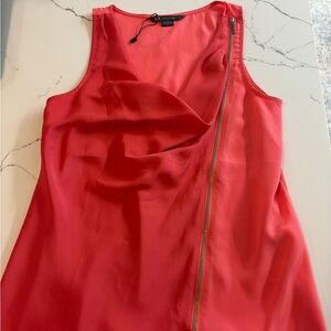 Armani Exchange Elegant Red Sleeveless Dress